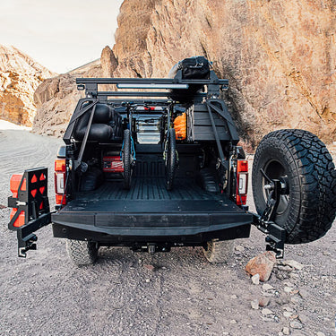 AFN 4x4 Accessories 48002781 | Rear Bumper with Wheel carrier and Jerrycan-holder | Ford Superduty F-250, F-350